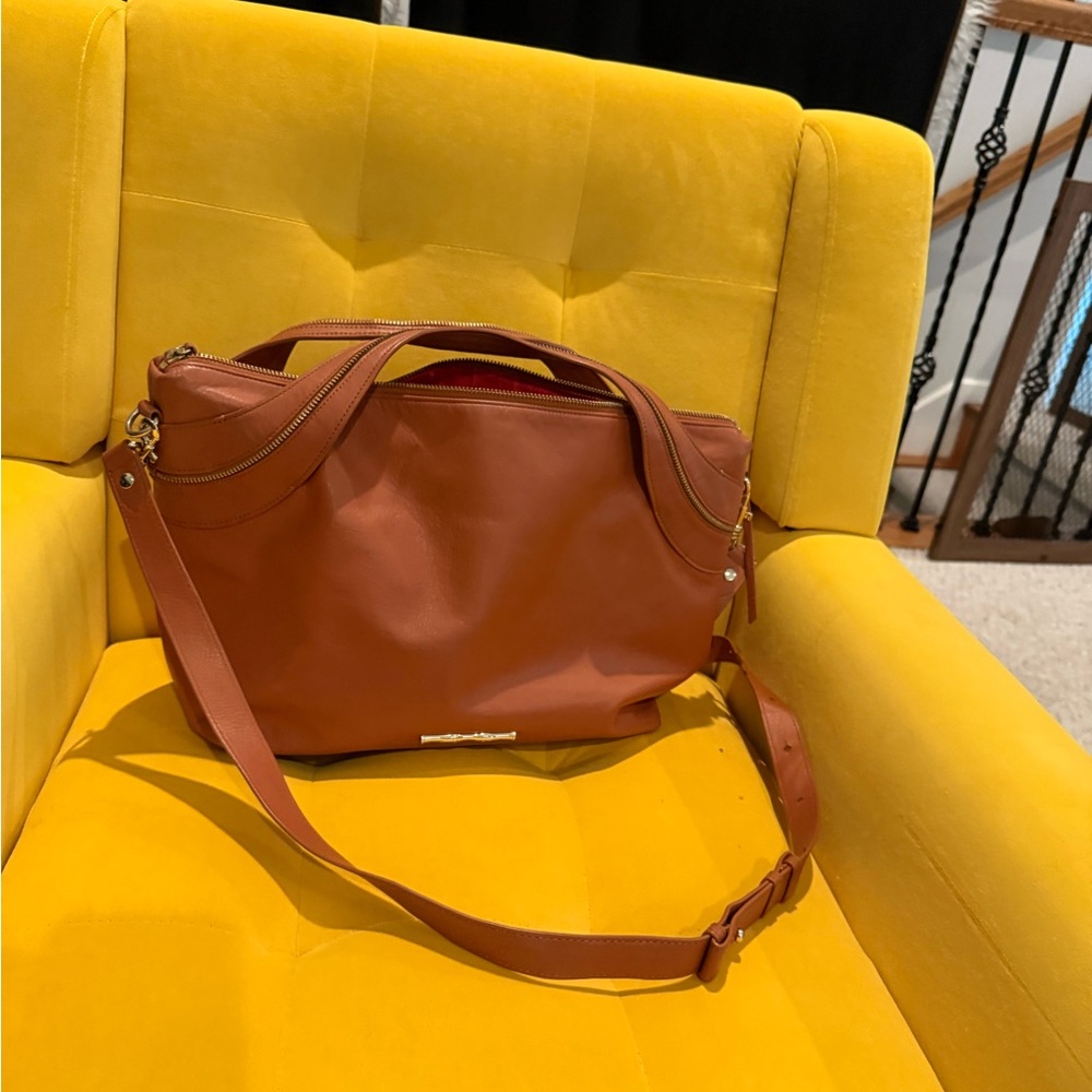 Elaine Turner Brown Leather Women's Bag